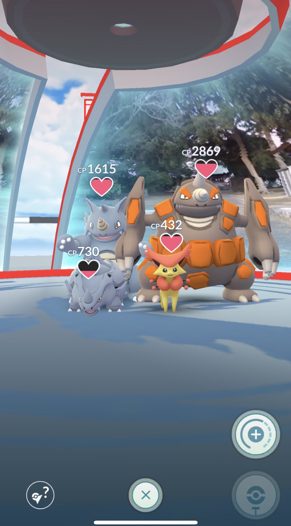 M M S ドサイドン置いてあったから サイドンを置いたら サイホーン置いてくれた なんか嬉しい ポケモンgo ジム T Co Pd9hx2eaxh Twitter