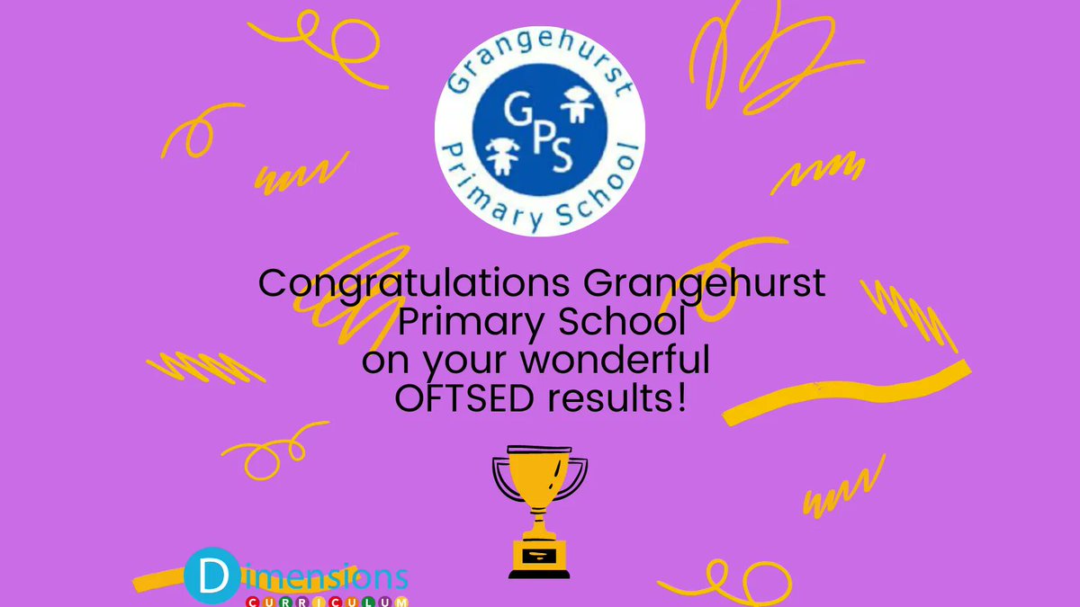 DimensionsCC's tweet photo. ππππ
ππ
Congratulations to @GrangehurstCov who achieved a 'good' rating in their recent OFSTED inspection. All of us at Dimensions are incredibly proud of your achievements!
#dimensionscurriculum
#LMTW https://t.co/XRfOx3Q8V1