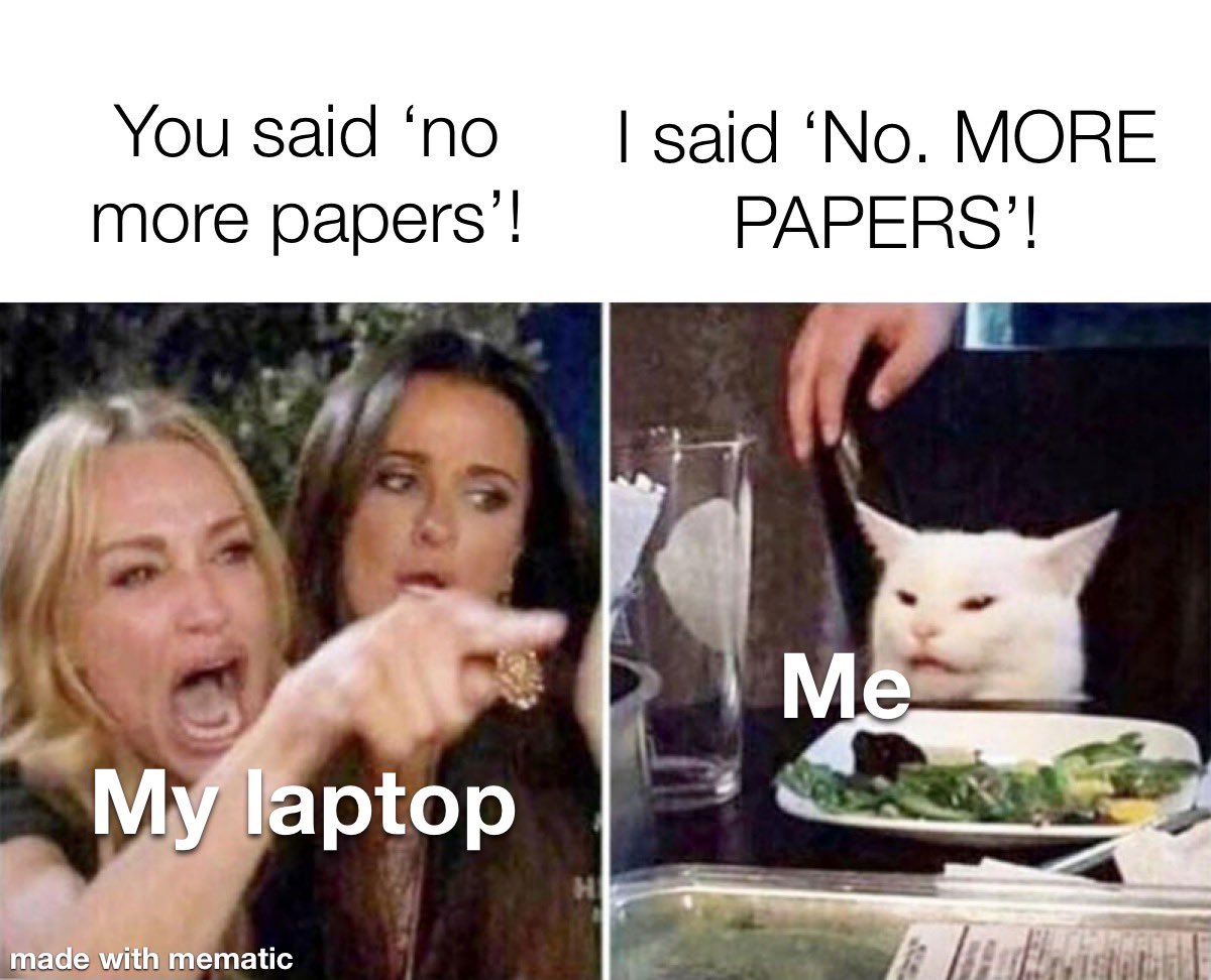 Dr Meming (@dr_meming) on Twitter photo The academic urge to keep downloading papers
<a href="/OpenAcademics/">OpenAcademics</a> <a href="/AcademicChatter/">Academic Chatter™</a> #academictwitter The academic urge to keep downloading papers
<a href="/OpenAcademics/">OpenAcademics</a> <a href="/AcademicChatter/">Academic Chatter™</a> #academictwitter