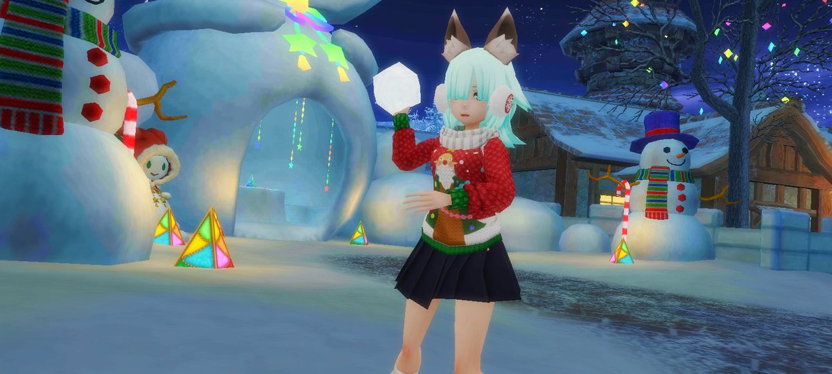 Emiya026's tweet photo. Ho Ho Ho! Although character  Santa🎅 is a bit scared but This is a Christmas event once again  🎁🎁🎁~ https://t.co/Edu903OOW7