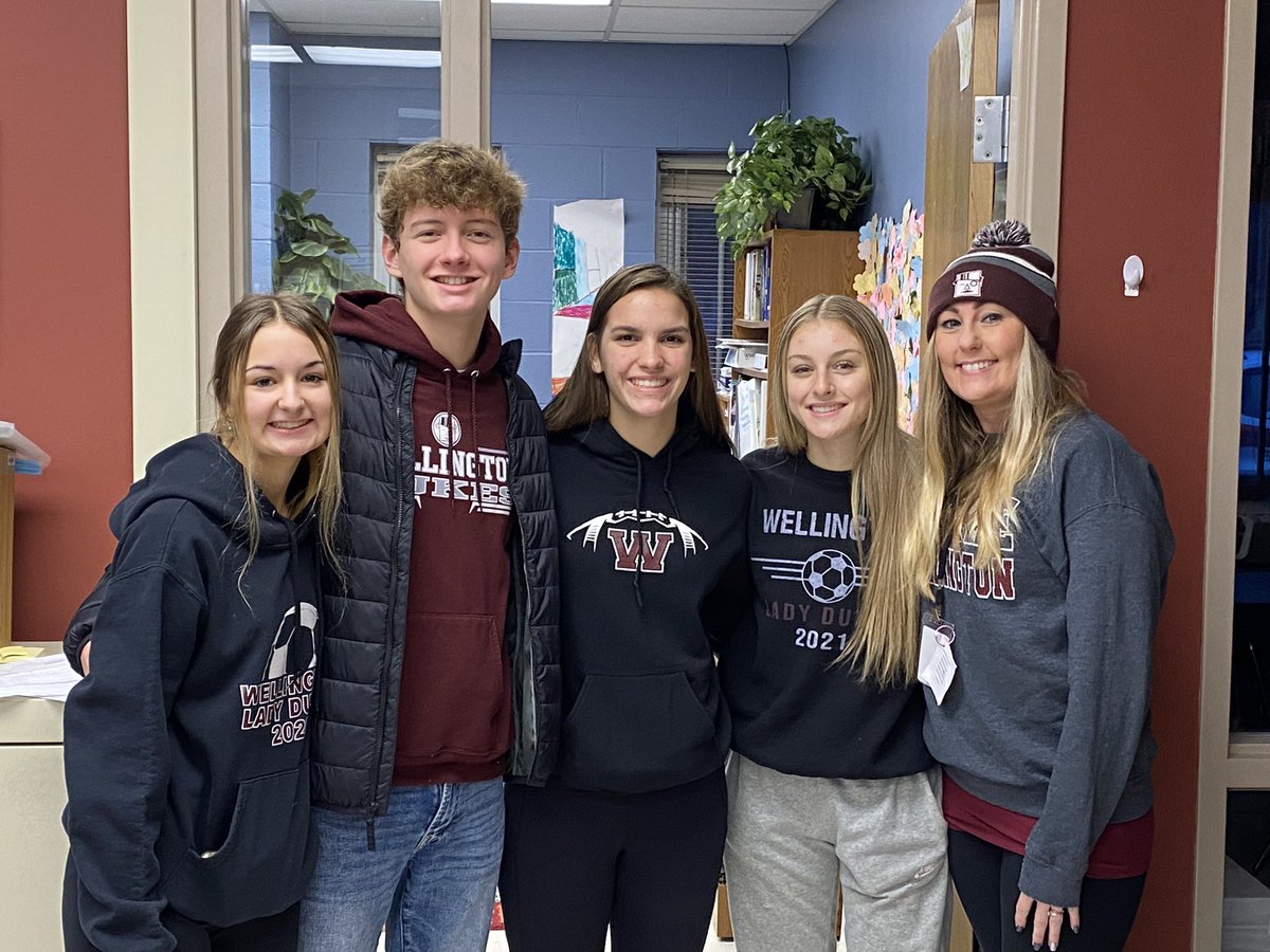Great group of student athletes at Westwood this morning to greet and read Duke PRIDE announcements for our future Dukes! #ItTakesAVillage