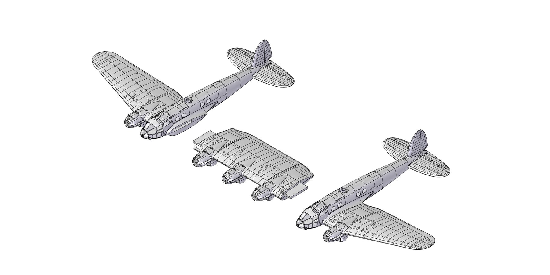 Roden 346 Aircraft Heinkel He 111Z-1 Zwilling Scale Plastic Model Kit 1/144 Roden 346 Aircraft Heinkel He 111Z-1 Zwilling Scale Plastic Model Kit 1/144