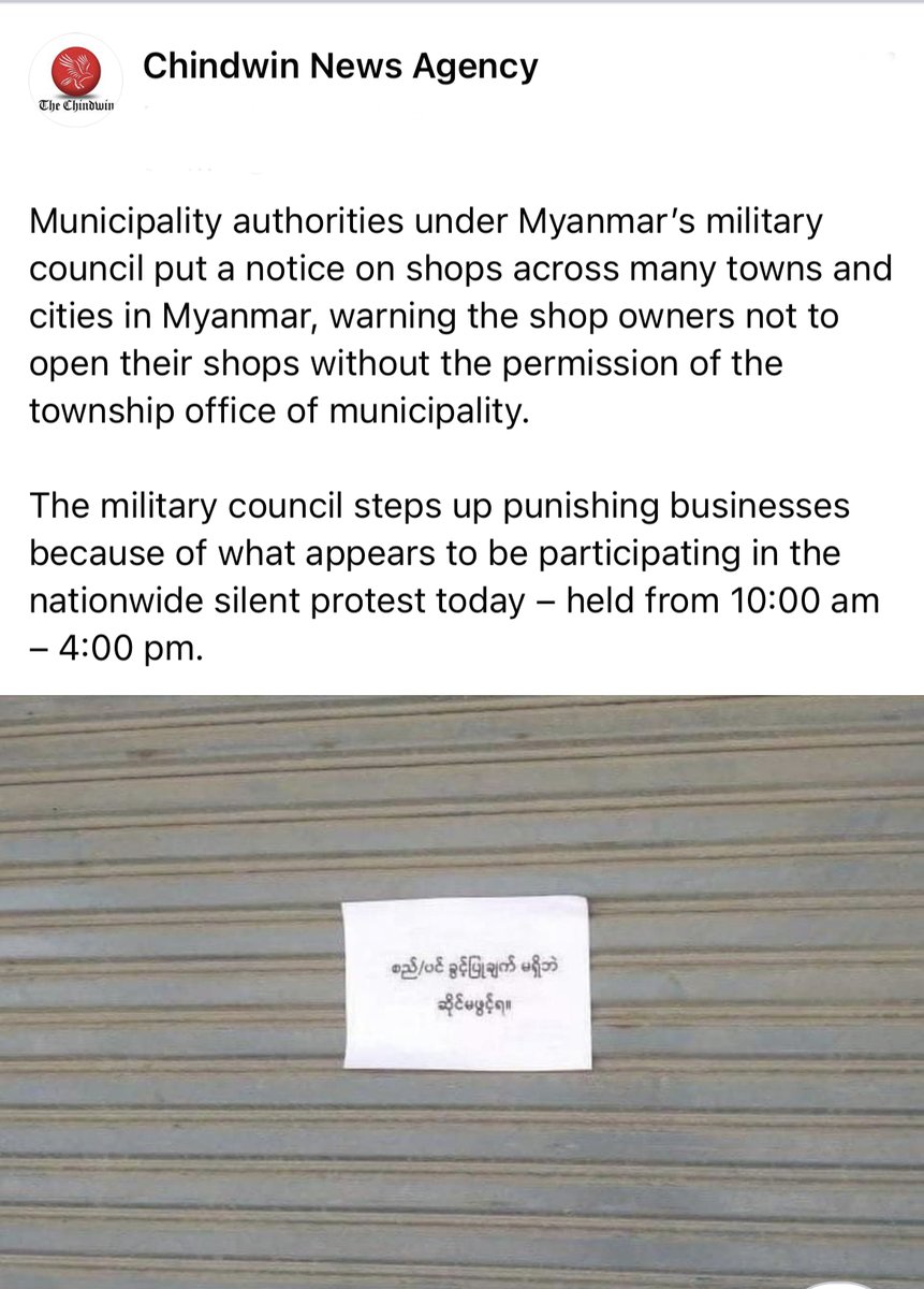 TheChindwin's tweet photo. #WhatsHappeninglnMyanmar https://t.co/6VP1R2SEvL