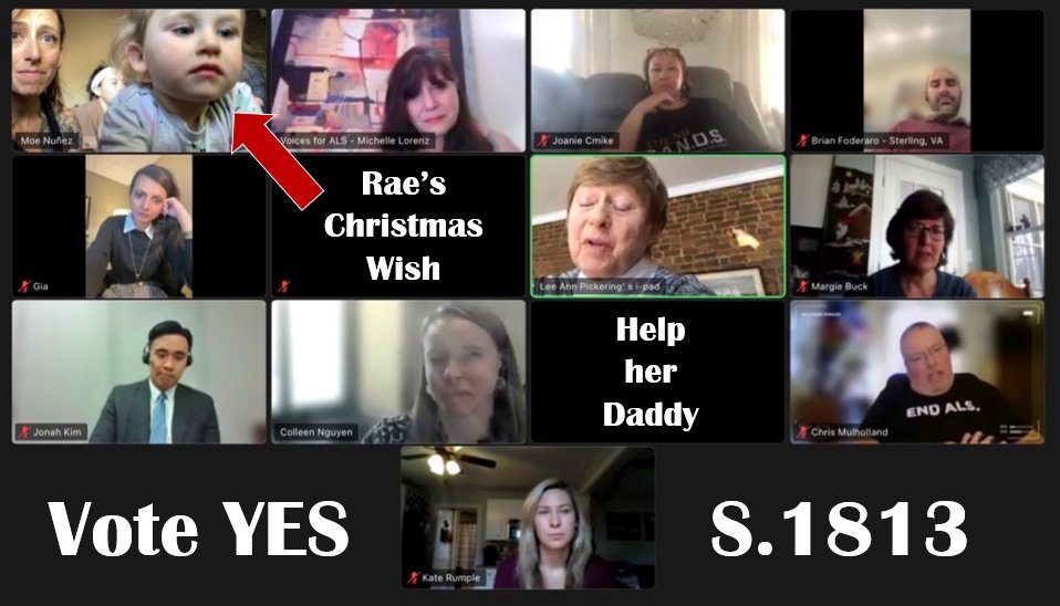 Q: Crashing #zoom:  Can you give Daddy medicine to make his body feel better?

A:  Yes they can Rae, by passing #ACTforALS - #S1813

<a href="/MarkWarner/">Mark Warner</a> <a href="/timkaine/">Tim Kaine</a> 
<a href="/VirginianPilot/">The Virginian-Pilot</a> <a href="/RTDNews/">Richmond Times-Dispatch</a> <a href="/roanoketimes/">The Roanoke Times</a>
<a href="/NewsintheBurg/">fredericksburg.com</a>

#GirlDad 
#AllIWantForChristmasIsYou 
#Christmas #ChristmasGiftIdeas