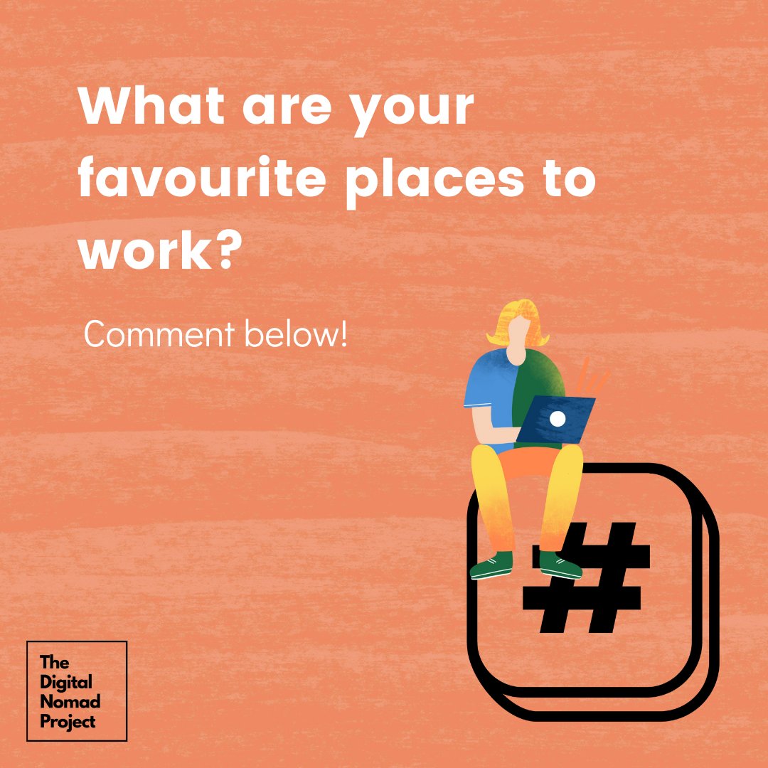 UkNomadProject's tweet photo. Comment below and let us know your favourite places to get work done! πͺπΌ #DigitalNomadProject #OnlineCourses #FutureOfWork #entrepreneur https://t.co/hTLJ0iUt5N