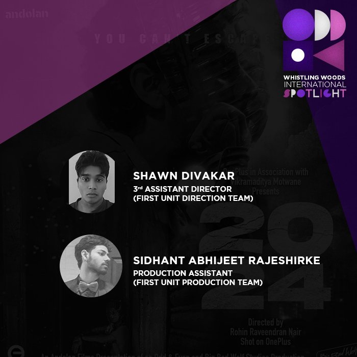 Whistling_Woods's tweet photo. Congratulations to our #WWIStudents Shawn Divakar and Sidhant Abhijeet Rajeshirke from the School of Filmmaking for their work in the film '2024', streaming on Disney+ Hotstar.

#DoWhatYouLove
#ManifestStories
#WWISchoolOfFilmmaking
#WWIStudentSuccess
#WWIStudentUnderSpotlight https://t.co/v4Etdd8Vhl