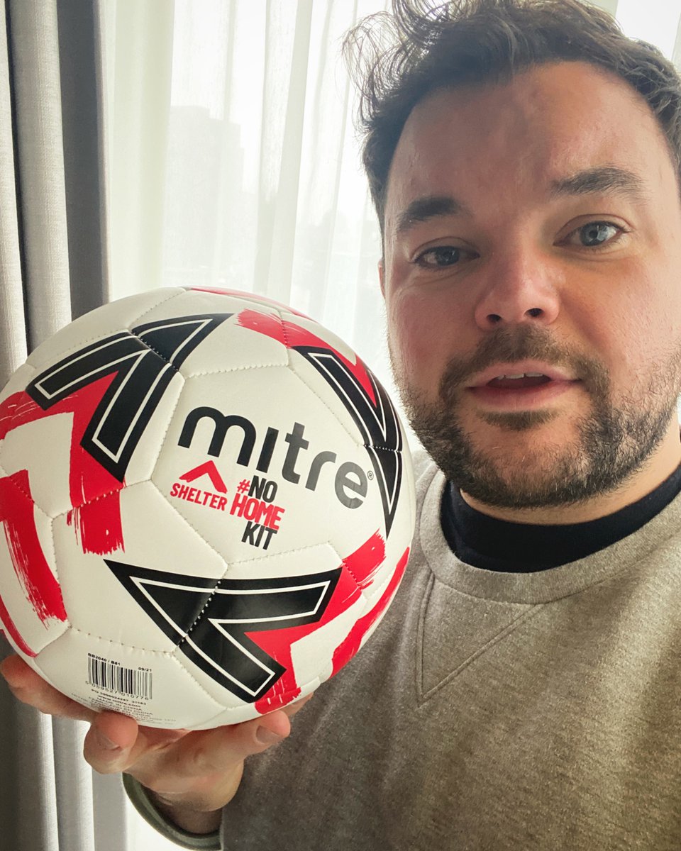 LloydGriffith's tweet image. This is lovely. Introducing the @MitreSports @Shelter bespoke ball. £5 from each ball sold will go to the Shelter charity. It’s only £12, so a great Christmas present whilst helping those less fortunate. #NoHomeKit mitre.com/footballs-c1/m…