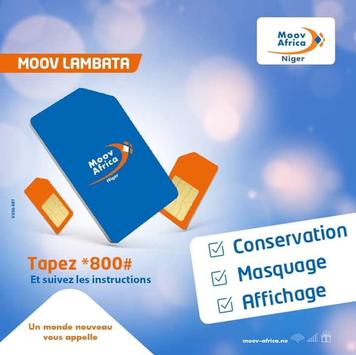 MoovAfricaNiger's tweet photo. Famille vous voyagez et vous ne voulez pas perdre votre numéro? Vous voulez masquer ou connaitre votre numéro Moov?
C'est très simple!😎😄
Grâce à notre service #Lambata faites vos opérations de conservation, masquage et affichage de numéro en tapant *800#.🥰
#MoovLambata https://t.co/dz6vVYrIe8