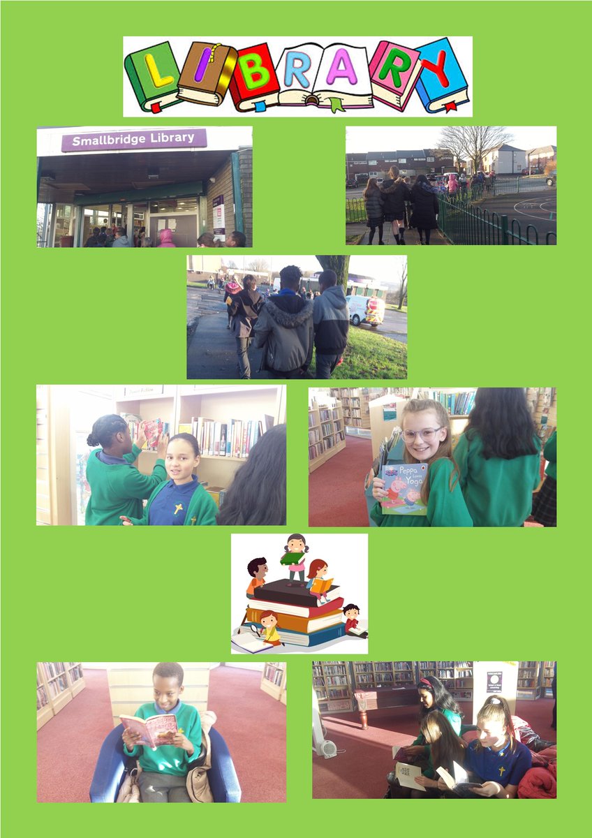 MrLomax4's tweet photo. The children enjoyed visiting #smallbridge library this morning. Reading is a key life skill, we encourage children to read for at least 10 minutes every day. 📚📖 @stpatsrochdale https://t.co/q6SUBygcex