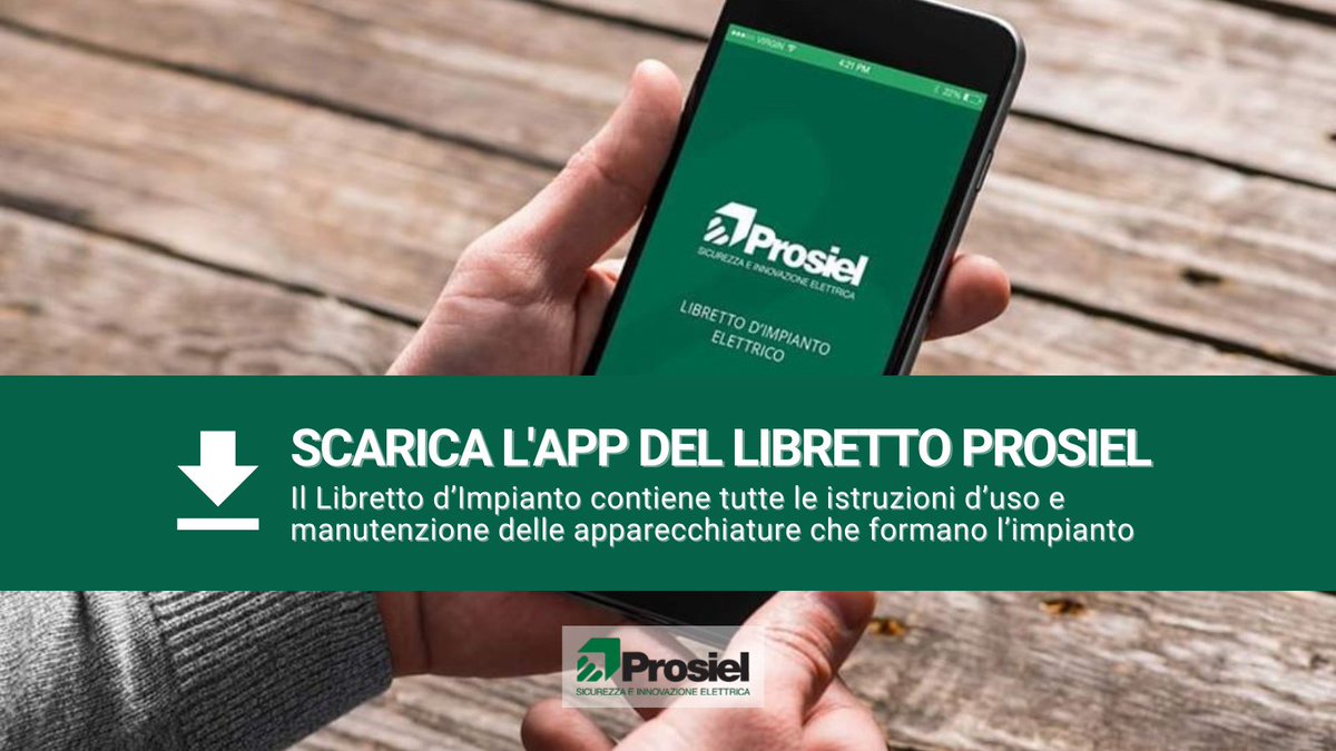 ❗Scarica la App del Libretto d’Impianto Elettrico per gestire i tuoi impianti!✅🏠
Disponibile anche una sezione dedicata alle parti comuni del condominio
👉Scopri di più su prosiel.it