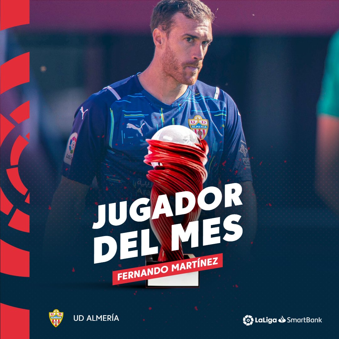 El guardián del <a href="/U_D_Almeria/">UD Almería</a> ❤.

¡Fernando Martínez es el Mejor Jugador de noviembre en #LaLigaSmartBank! 🔝

👉 laliga.sh/BAOVR0