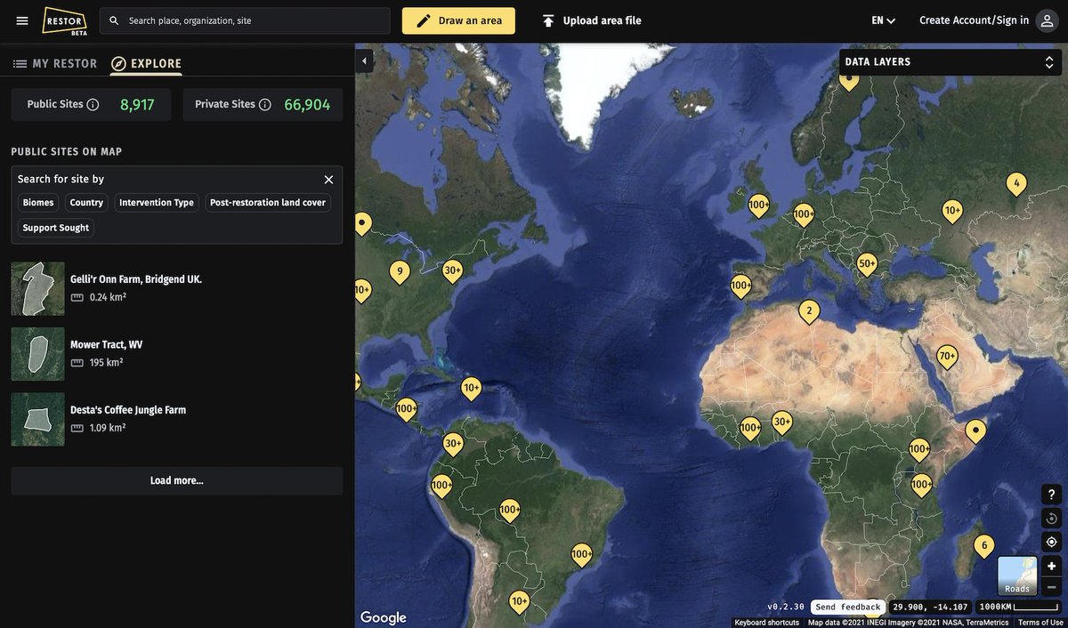 Restor_eco's tweet photo. We're about to update the list of featured sites on Restor.
Tell us which site profiles we should include by replying to this tweet with a link to your favorite site! π¬https://t.co/nftldmt4w6
#Time2Restor #restoration https://t.co/fcgy4LDjml