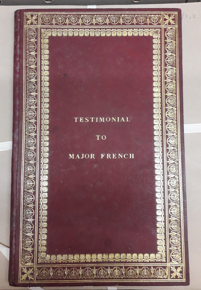 CheshireRO's tweet photo. #WhatWeSawToday Came across this fine tooled volume when I went to get something out ... thought it might be worth a peep inside ... Wow! Such a lovely thing to see - brightened up a very chilly day at work!
#Colourful #Pretty  #FridayFinery https://t.co/QXIz6r47fG