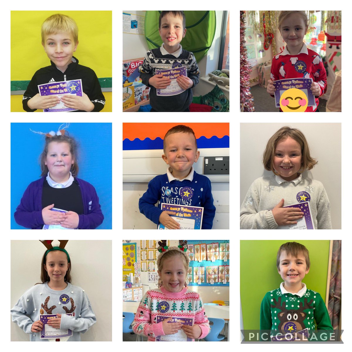 What a sparkly Christmassy day we've had today, with these glittering ⭐️Stars of the Week⭐️. I'm sure Santa 🎅 is very pleased with you! <a href="/BaeBaglan/">Ysgol Bae Baglan</a> #serenyrwythnos