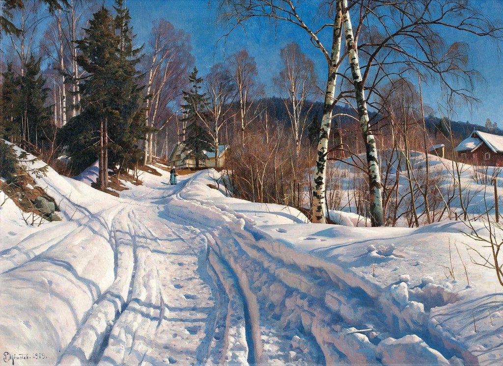FedeItaliano76's tweet photo. The perfection of snow in the paintings of Peder Mørk Mønsted (1859–1941)—a few more here https://t.co/DQ3JrhbEIg https://t.co/RShS5NJJqr