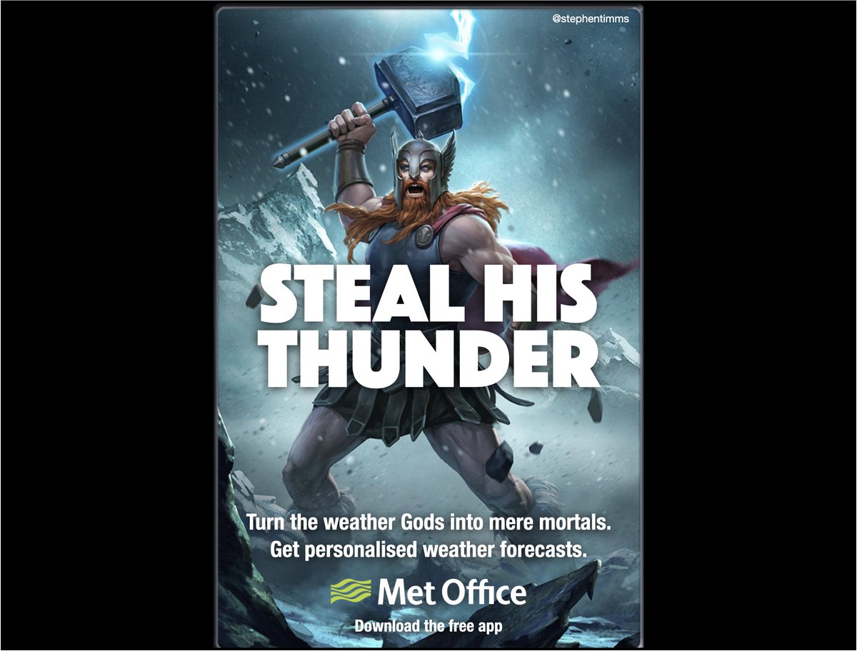 Turn the weather Gods into mere mortals with the Met Office app.🌨️💨🌩️🌧️

<a href="/OneMinuteBriefs/">One Minute Briefs ⏱️</a>  #WeatherReady <a href="/metoffice/">Met Office</a>
