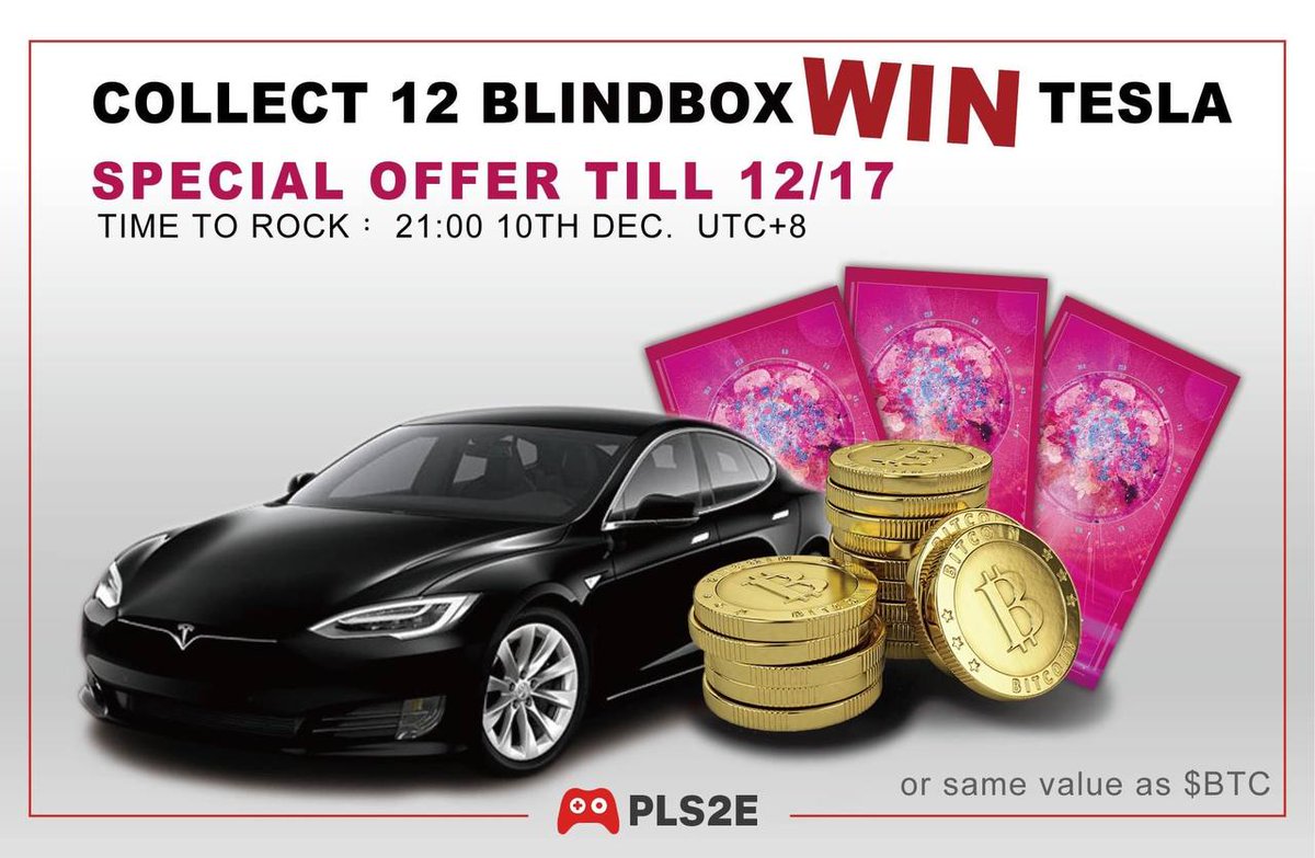 bloggista's tweet photo. Don't miss this!!! Win #Tesla or #Btc by buying 12 blind boxes!
Buy here: https://t.co/XCnehgYQD1
👉Draw 👉Mining 👉Earn 🤖
#NFT2E
#NFTMining
#Blindbox
⏰Launch Time
👉10th Dec. (UTC+8 21:00)
#NFTGame #GameFi #NewBornDex
#PLS2E #P2E #BTCLove
@PLS2Eio https://t.co/9Gmyb6iKBf