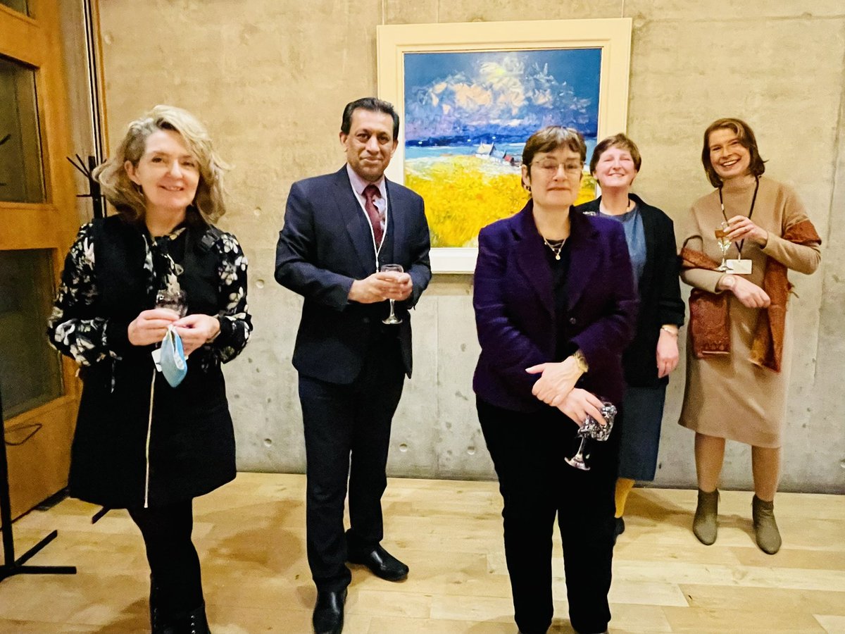 FoysolChoudhury's tweet photo. It was a pleasure to attend  @Artinhealthcare🖼 event sponsored by my colleague @SarahBoyack @ScotParl 

The exhibition displaying Art pieces created is the result of GPs prescribing art workshops to improve patients’ mental health and well-being. #thepowerofcreativity https://t.co/gBEnldNrYm