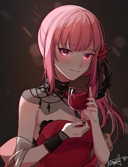 Kawaiiope Mori 🍷🌹

#CalliopElegant #callillust 