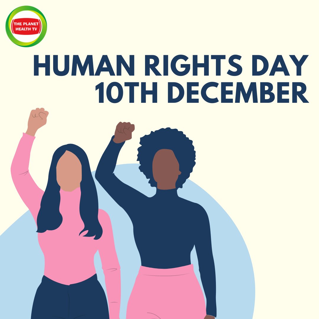 PlanetHealthTV's tweet photo. World Human Rights day!
#humanity #humanrights #humanrightsday #internationalhumanrightsday #WorldHumanRightsDay  #theplanethealthtv #tphtv https://t.co/lAPqDxQH9E