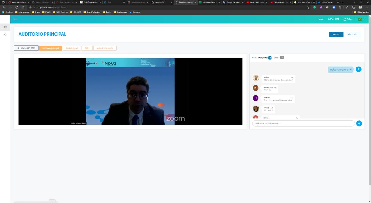 LatAmNIRS's tweet image. LatAmNIRS ya está empezando. Ya estamos transmitiendo.
LatAmNIRS já está começando. Já estamos transmitindo.