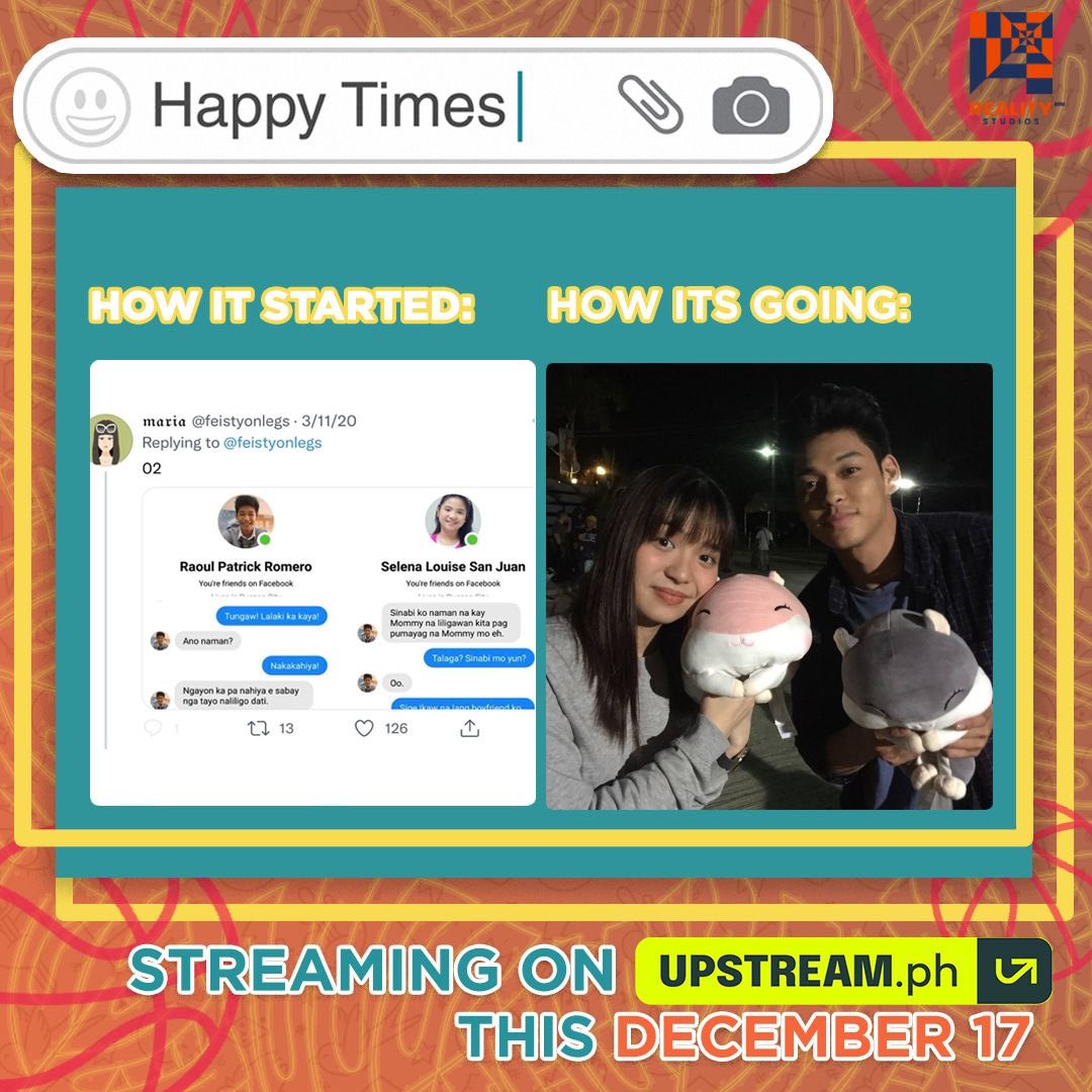 mark_salamat's tweet photo. "Does it ever drive you crazy, just how fast the night changes....🎶"  From the viral Tweet Thread to a movie streaming on https://t.co/Mv2GMcjKdg, we just can't wait for #HappyTimes, fam! 🧡

Tickets are now available! 

#HappyTimes #HappyTimesonUpstream https://t.co/lhuX8R1eKl