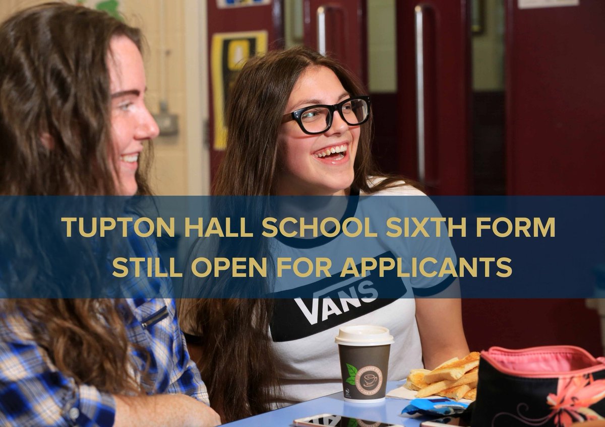 TuptonHalls's tweet photo. Great news! Applications are still open for students to join our Sixth Form in September!

Follow the link to see how Tupton Hall Sixth Form could be the perfect next step for your child and for information about applications!

LINK-
 https://t.co/DslrvsLK7H https://t.co/GjlFCj8606