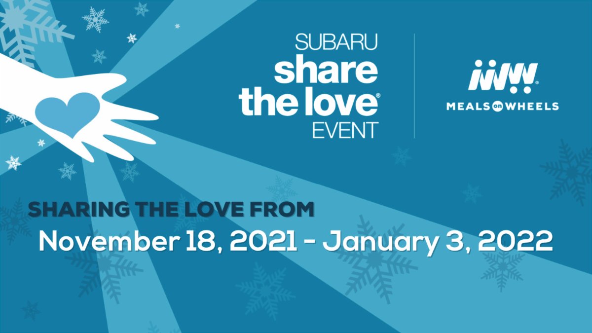 MealsEtcOrg's tweet photo. In the market for a new car? Then, share the love! Select #MealsOnWheels when you purchase or lease a new #Subaru during the 2021 Subaru Share the Love Event! @subaru_usa will donate $250 to support seniors in need. https://t.co/MMZPxWSoJl https://t.co/2XR0DTNOXQ