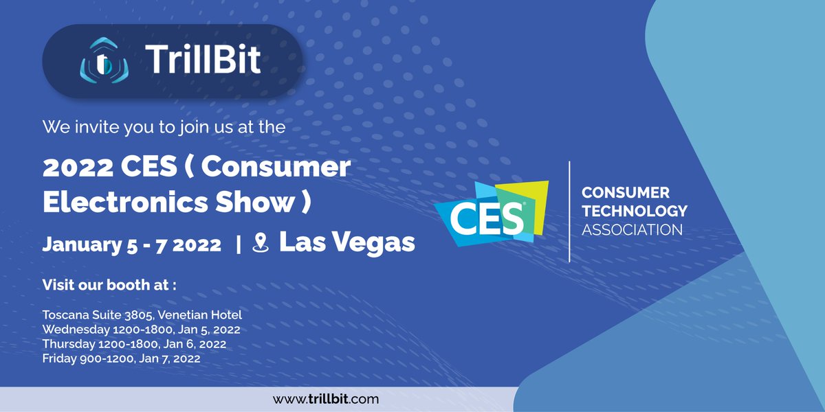 Trill_bit's tweet photo. We are excited to announce that TrillBit is exhibiting at #CES2022 in Las Vegas! We look forward to seeing you there. Book a meeting with our team here: https://t.co/lWZhDHBiqM
#voicetechnology #iotsolutions #dataoversound https://t.co/5X4R82YRwh