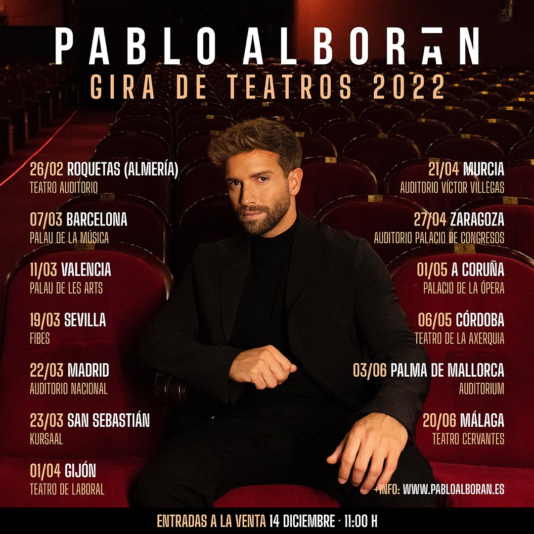 pabloalboran's tweet photo. ENTRADAS A LA VENTA EL MARTES 14 A LAS 11am en https://t.co/ejpS1icBMu https://t.co/vB2Pb7xUQh