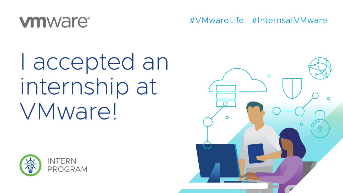 TejasMandre's tweet photo. I am excited to announce that I am going to be interning at @VMware Thanks to the recruiters and interviewers for a smooth on boarding experience.
#VMware #VMwareLife #InternsatVMware https://t.co/uh2otPqY46