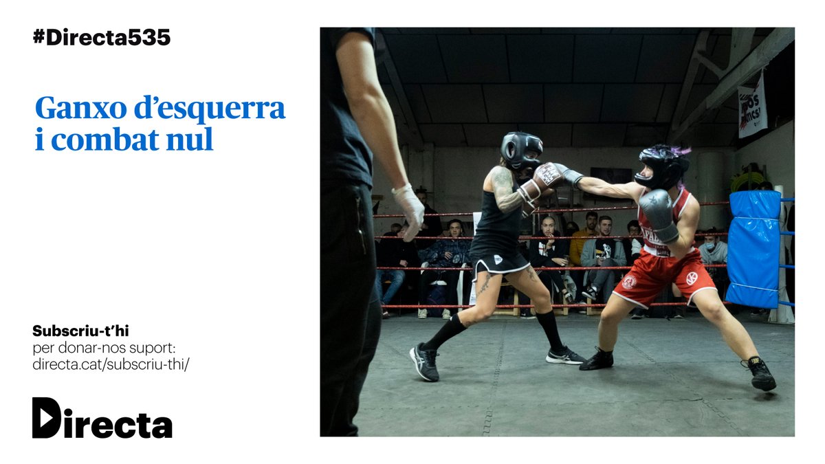 La_Directa's tweet photo. #CRUÏLLA | Els esports de combat de gimnasos populars s’han popularitzat fa poc i són un dic de contenció a l’extrema dreta, a més d’un espai d’oci, salut i trobada https://t.co/r1Dnf9atZA
✍️ @crespix
📸 Carlos Baglietto
#Directa535 https://t.co/YJevhRjAWR