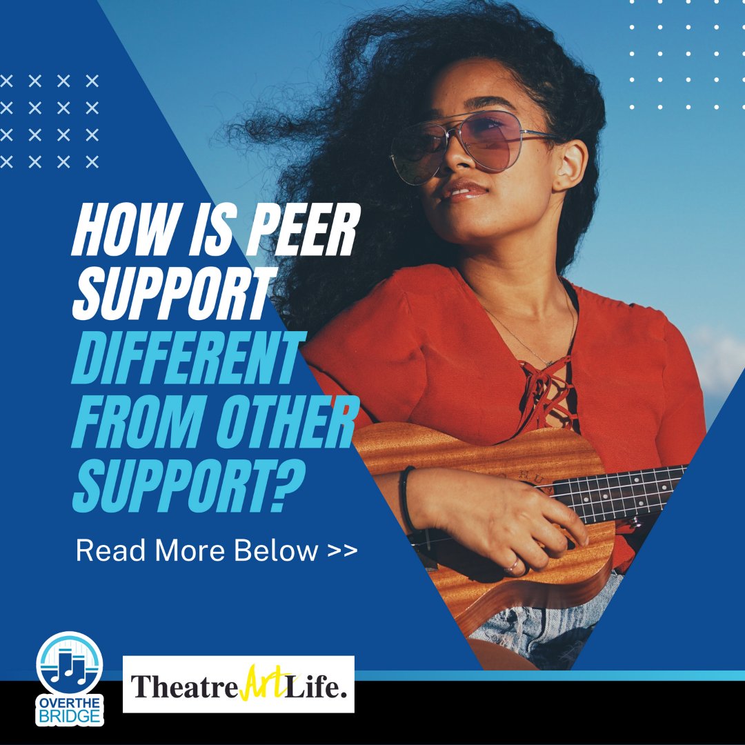 How is peer support different from other support? Peer Support is different from the support you get from counselors, doctors and case managers. It is more than just being friends.  bit.ly/3rKVFFl <a href="/OTBnonprofit/">Over The Bridge</a> #mentalhealthrecovery #OTBTogether