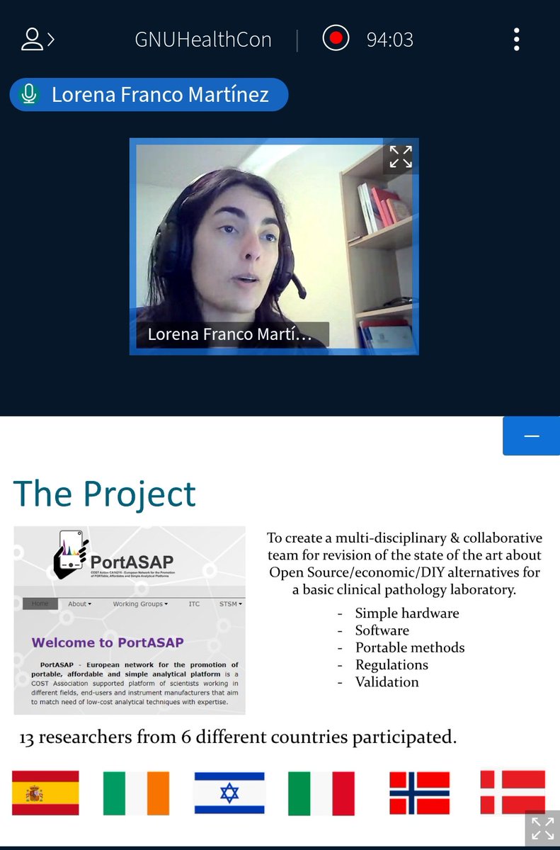 gnusolidario's tweet image. #GHCon2021 Lorena Franco-Martinez and the Cost-effective technologies for a routine clinical pathology laboratory #libresoftware #LIMS @gnulims