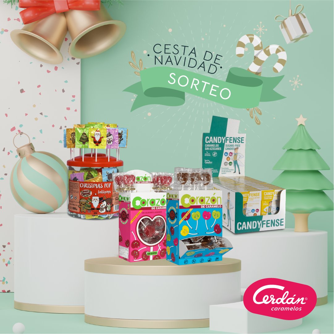 ¡Tenemos sorteo ACTIVO en Instagram!💥

¡Una cesta de Navidad ⁣ 🍭🎄 con la que endulzarte estas fiestas!

¿Te gustaría ganar 1 tarro de Christmas pop, 1 caja de candyfense y dos estuches corazón de caramelo❤️?

Pásate por nuestro Instagram y participa 👉🏻 instagram.com/p/CXTLsefq0HP/…