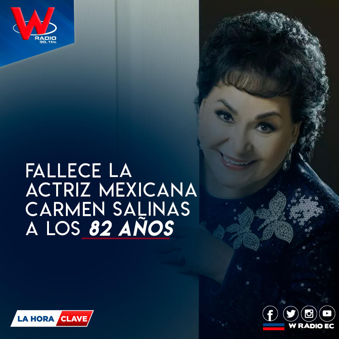 WRadioEc's tweet photo. #Atención| La actriz mexicana Carmen Salinas falleció después de varias semanas hospitalizada por un derrame cerebral, confirmó el jueves 9 de diciembre del2021 por la noche la familia en un comunicado.
#ComercioEc https://t.co/U44IyBazZR
