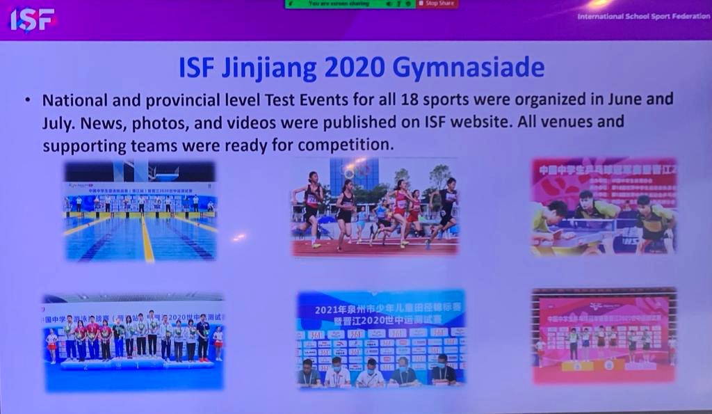 Thank you to our member #CSSF China School Sport Federation for the strong effort and work to prepare the #ISFGymnasiade <a href="/Jinjiang2020/">Jinjiang2020</a> in the best condition from 26/11 - 03/12 2022 #China
