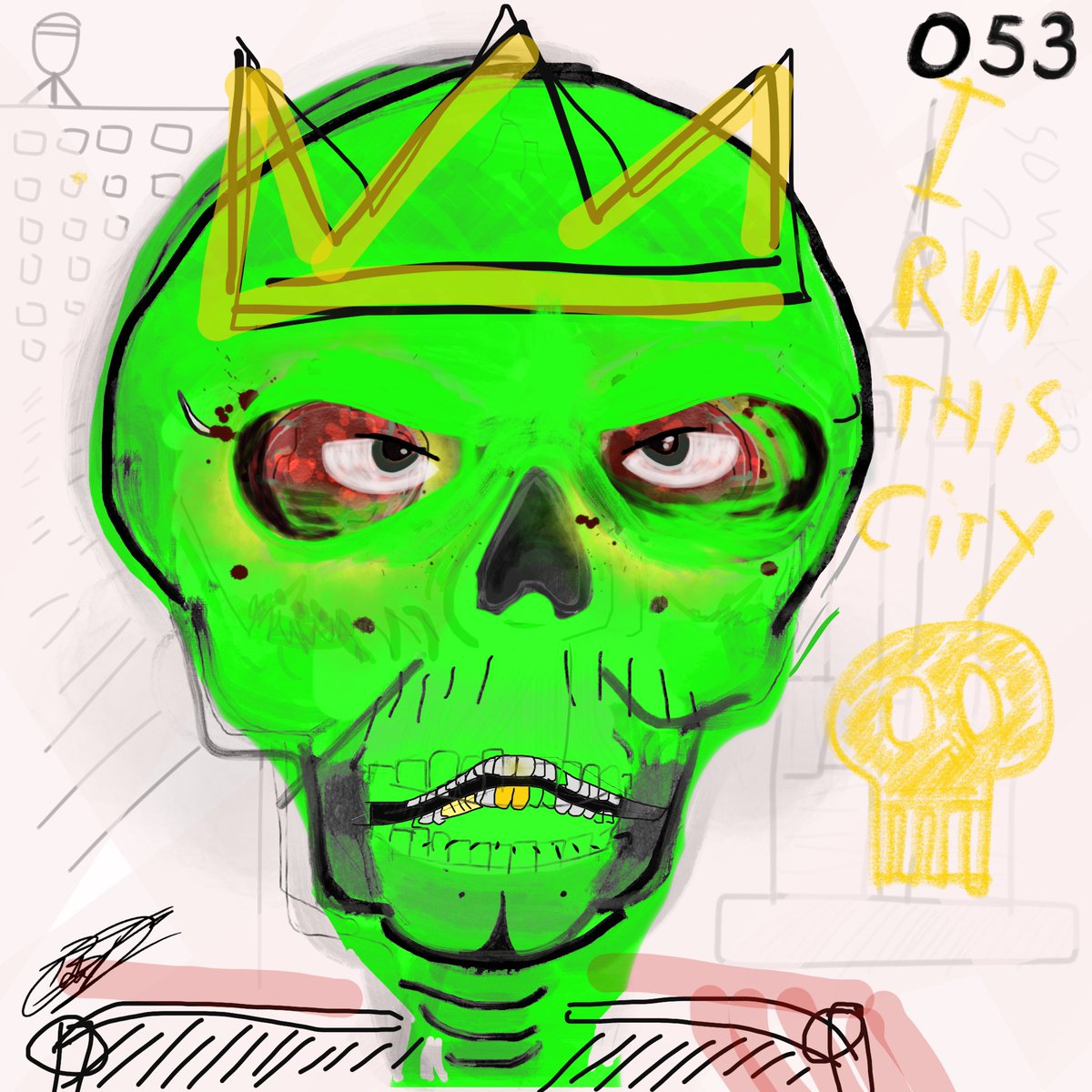 lambertus_drops's tweet photo. @Coinbase_NFT Hoping you will feature my hand-drawn @CryptoSkolls 💀🔥🙏 #CryptoSkolls https://t.co/dsjA3Ntcbr
