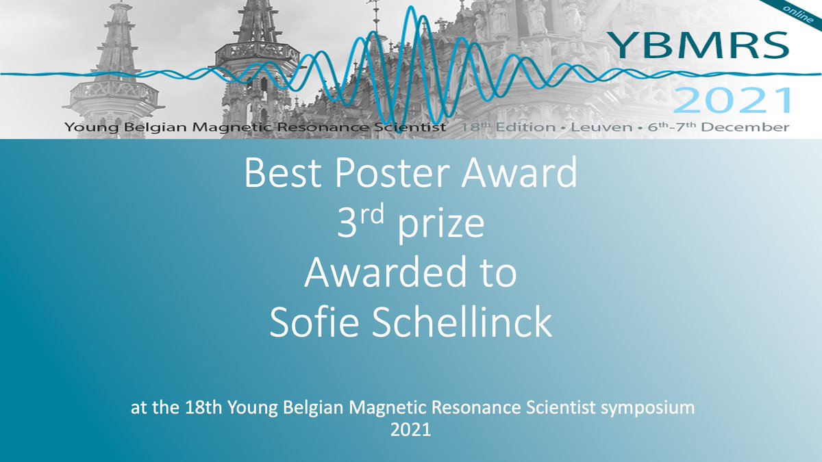 Congratulations to the winners of the 'Best poster awards'!