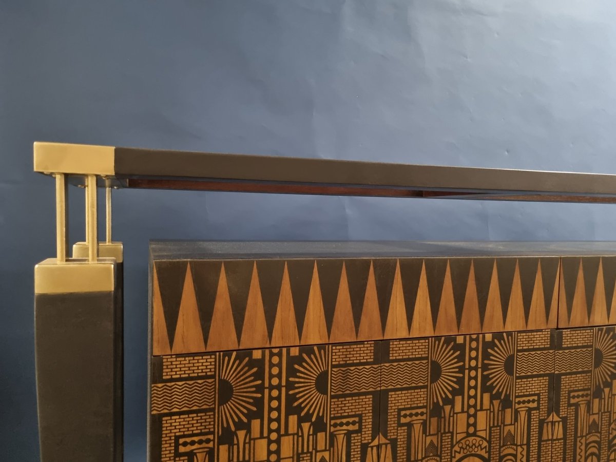 A piece I upcycled and sent out today. Phew! That was a tricky one! 

#upcycled #furniture #geometric