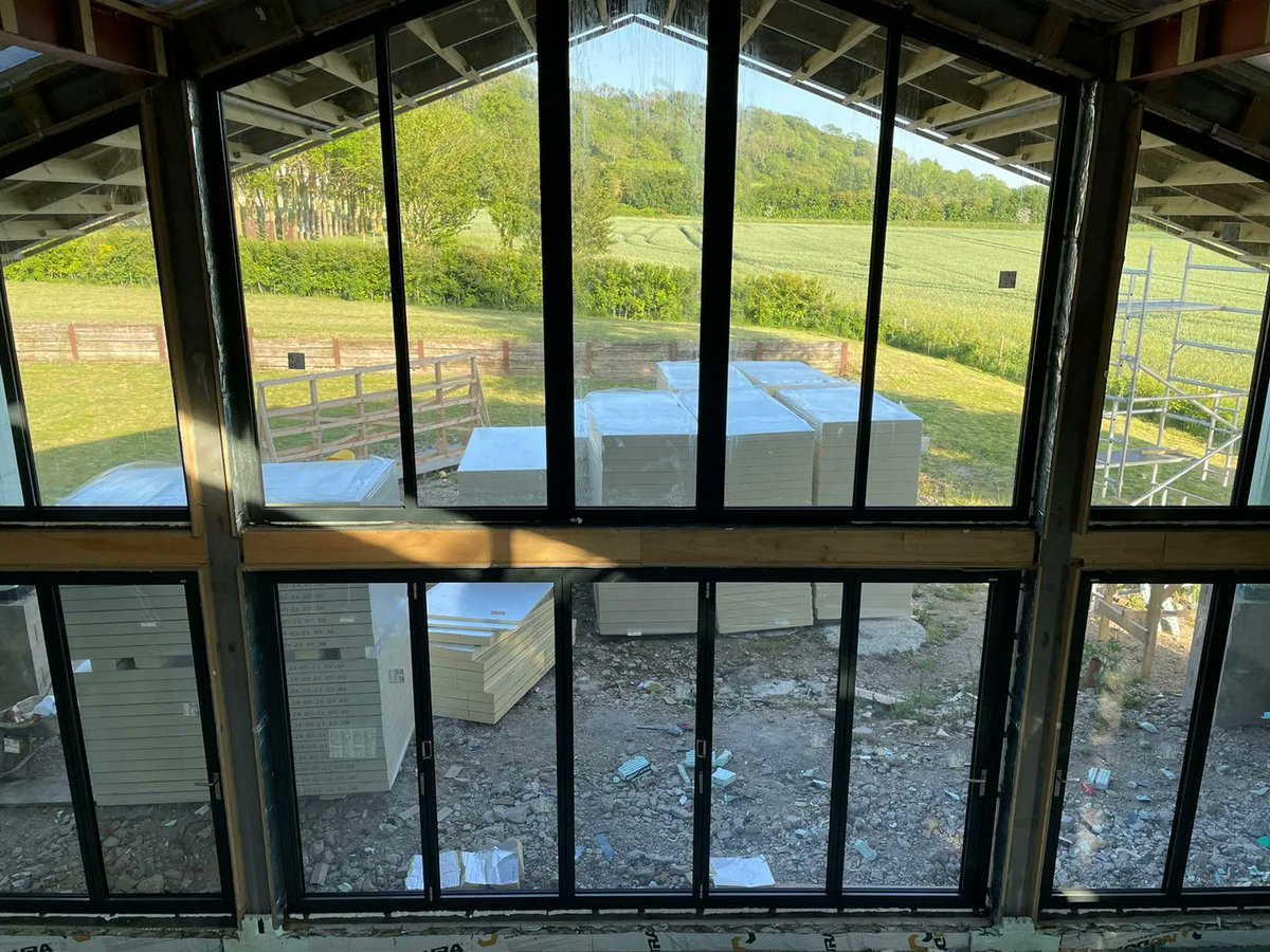 BlinkArch's tweet photo. Throw back to summertime when these progress pictures were taken of another insulated concrete formwork dwelling featuring gable glazing. We're looking forward to this one being completed in the new year. https://t.co/0m2J7ZFCGl