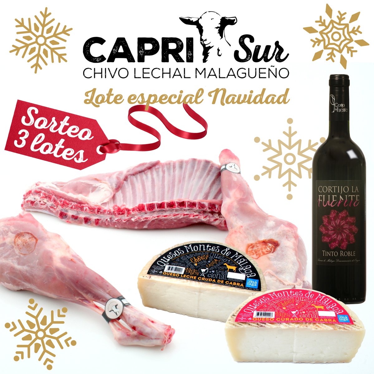 caprisur's tweet photo. En nuestra cuenta de Instagram ¡SORTEAMOS 3 LOTES DE NAVIDAD CAPRISUR!, valorados en 73 € cada uno. ¡Vista nuestra cuenta de Instagram y participa!
https://t.co/VP6YwJZADq https://t.co/CIFPBsYOgP