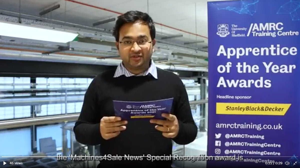 M4SnewsEnglish's tweet photo. Congratulations to Liam Shaw on winning the M4Snews special recognition award at the AMRC Training Centre Apprentice of the Year awards #AMRCTrainingCentre #Engineering #Apprenticeships = #Future #LevellingUp @AMRCTraining AMRC-Training-Centre https://t.co/OsStXyaUVN