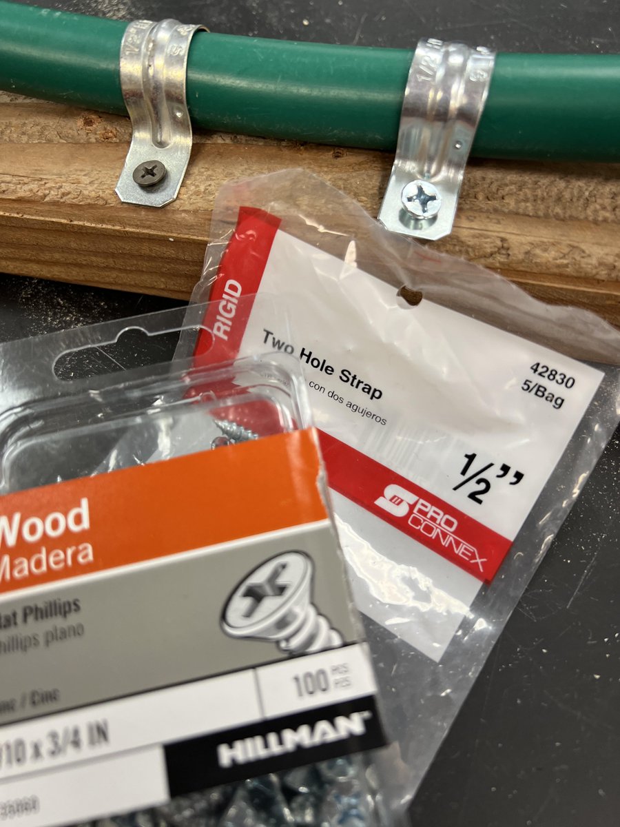 HsesMsScience's tweet photo. I wanted my hula hoops to stand and to buy the stand was 20/each.  Pipe clamps, screws and scrap wood that Lowes gave me for my class did just the trick but much cheaper. https://t.co/ZioEDfbep6