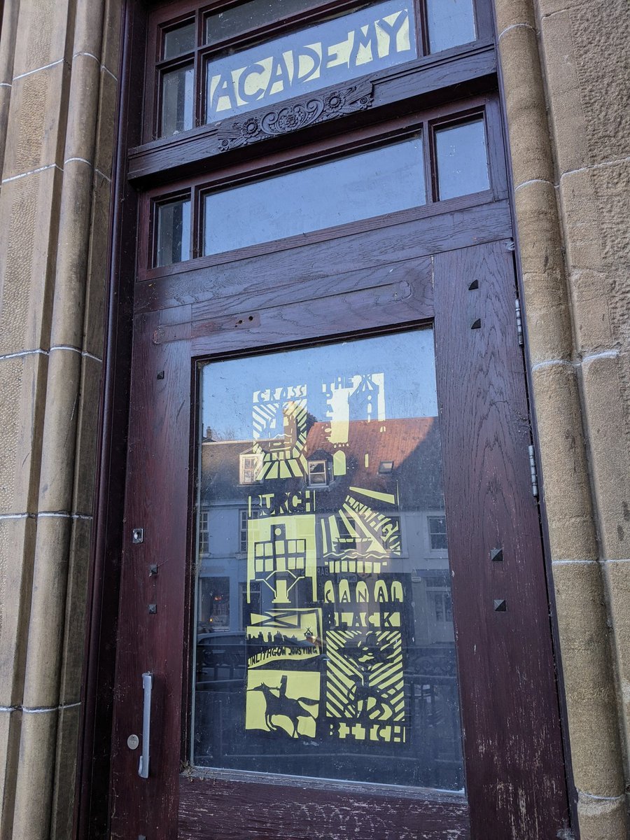 We can finally reveal the Art Club window artwork for the old RBS building in the High Street. We are so pleased with how they have turned out and they'll certainly gets lots of attention from locals. Well done to the Art Club team involved! <a href="/Linlithgow_Acad/">Linlithgow Academy</a>