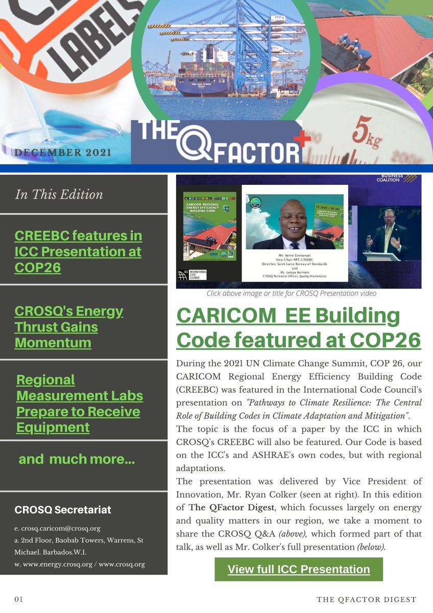 crosqcaricom's tweet image. It&apos;s that time again!!! Final edition of The QFactor Digest for 2021, with your clickable links to articles and videos. Look out for it in your inbox, or right here today. Here&apos;s a sneakpeak!
.
.
#qfactordigest #energy #standards #metrology #projects  #crosqatwork #qualityatwork