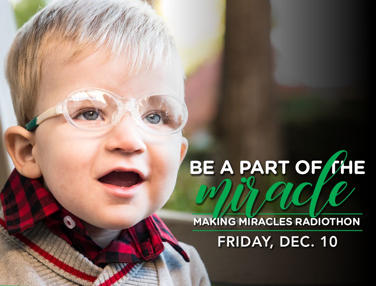 childrensatl's tweet image. Help create miracles at Children's by tuning into @Q997Atlanta and @NewCountry1015 today and listening to the 7th annual Making Miracles Radiothon! ✨ Visit choa.org/radiothon to learn more on how to donate. #makingmiracles