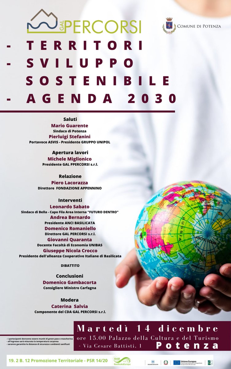 pierolacorazza's tweet photo. Il 14 dicembre a #Potenza daremo il nostro contributo di idee per lo sviluppo sostenibile. Ma sarà anche un fine settimana intenso: oggi a #Lagopesole, domani a #Senise e #Roccanova per IL CUOCO DELL'IMPERATORE.
E poi domenica si ritorna a #Roccanova perché sono un Roccanovino. https://t.co/DCKQvC2BkP