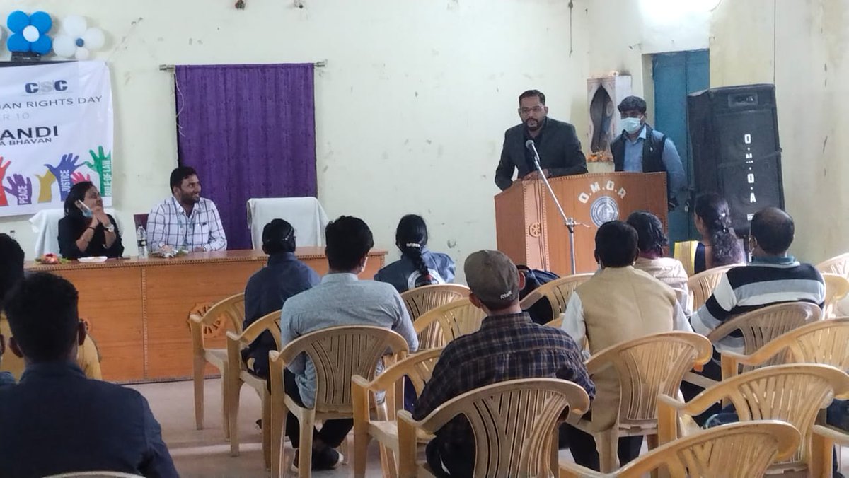Celebration of Human Rights Day in presence of DLSA n Sr.Judge,Sri Sitikant Pradhan along with VLEs,PLVs n common Citizen at Amla Bhawan,Kalahndi.DLSA urged people to avail Free Legal Service through CSCs..
<a href="/l_Smrity/">Lay Smrity (लय स्मृति)</a> <a href="/dintya15/">dinesh tyagi Retd IAS</a> <a href="/OdishaSpv/">CSC SPV Odisha</a> <a href="/CSCegov_/">CSCeGov</a>