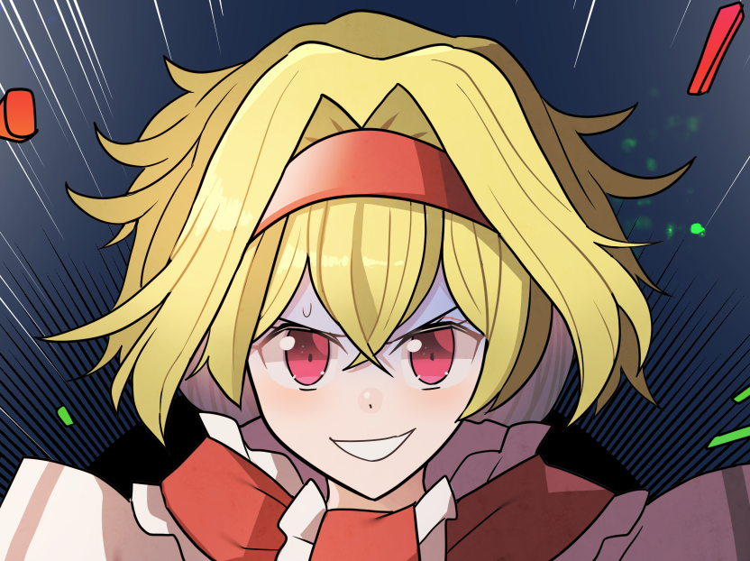 アリス・マーガトロイド 「進捗アリス 頑張れたら明日あがります」|赤橙セイのイラスト